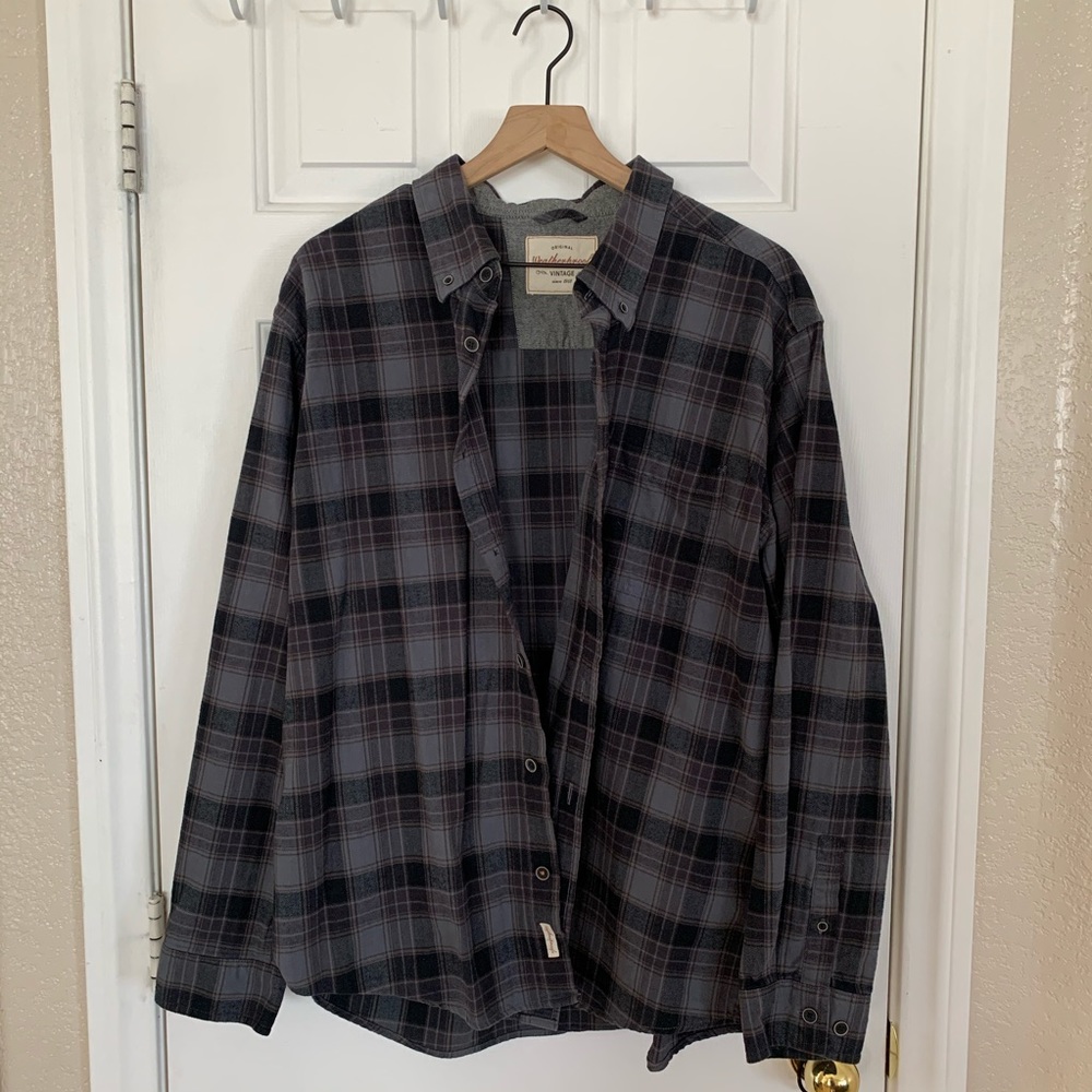 Weatherproof button up flannel